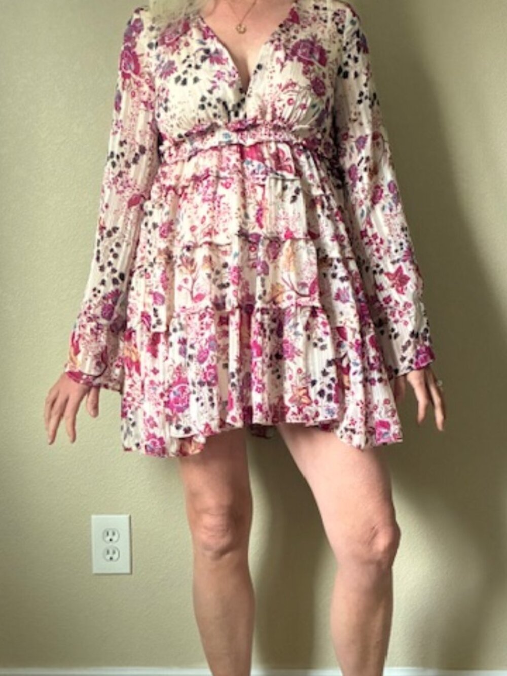 Are you kidding me, Free People floral print dress